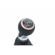 AUDI A3 (8P1) 8P0864261T 6B mâner schimbător de viteze negru/roșu inel piele burduf fir roșu 8P0864261T
