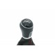 VW Golf VII butonul schimbătorului de viteze cu burduf 5G0711113A 6B negru / crom luneta burduf cromat fir roșu 5G0711113A