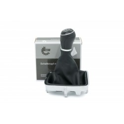 VW Golf VII 5G1711113 6B Buton schimbător de viteze negru/cromo cadru crom 5G1711113