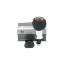 AUDI A3 (8L1) mâner schimbător de viteze 8L0863278BN 5B piele perforată cu inel negru/roșu 8L0863278BN
