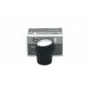 Maneta schimbătorului de viteze NISSAN Juke Qashqai X-Trail 32865JD55A 6B argint mat piele perforată 32865JD55A
