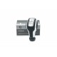 Buton schimbător de viteze PEUGEOT 207 307 406 407 408 5B crom negru cifre piele