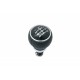 VW EOS Golf V VI Jetta III Scirocco 6B mâner schimbător de viteze negru/piele cromată