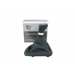 Mâner de schimbare a vitezelor cu MICHAEL BMW 1 (E81, E87, E82, E88) 25118037304 6B piele negru/argintiu mat 25118037304