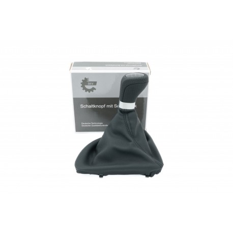 Mâner de schimbare a vitezelor cu MICHAEL BMW 1 (E81, E87, E82, E88) 25118037304 6B piele negru/argintiu mat 25118037304