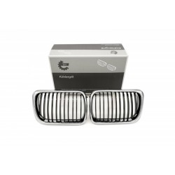 ATRACTOR PENTRU CAPACITATEA MOTORULUI carcasă cromată cu o singură bandă, dungi negre BMW 3 E36 Facelift 51138195151