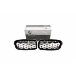 Acoperiș motor ATTRACTOR diamant negru lucios, argintiu BMW 3 F30 51137255411