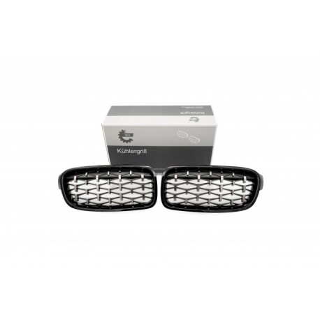 Acoperiș motor ATTRACTOR diamant negru lucios, argintiu BMW 3 F30 51137255411