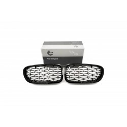 Acoperiș motor ATTRACTOR diamant negru lucios, argintiu BMW 5 F10 51137261356