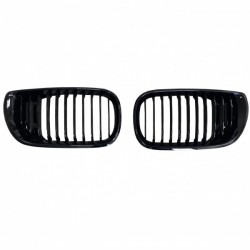 BMW 3 E46 2001.10- placă de atragere, negru lucios (set de 2) tuning Sedan/Combi dreapta/stânga