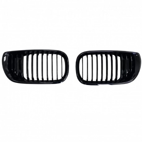 BMW 3 E46 2001.10- placă de atragere, negru lucios (set de 2) tuning Sedan/Combi dreapta/stânga