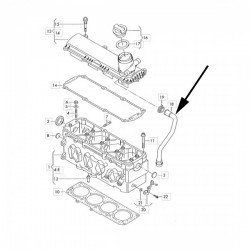 Furtun, aerisire bloc motor Audi A3, Seat Altea, Toledo II, Skoda Octavia I, Octavia II, VW Bora, Caddy III, Golf IV, Golf V,