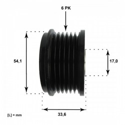 Sistem roata libera, generator CITROEN, FIAT, FORD, LANCIA, LAND ROVER, MINI, PEUGEOT, VOLVO. 30667687