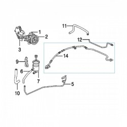 Furtun hidraulic, sistem de directie HONDA Accord VII 53713-SDC-A02