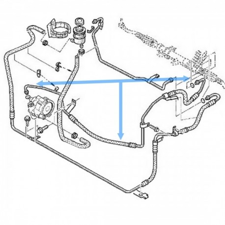 Furtun servodirecție NISSAN Primastar, InterstarOPEL Vivaro A, MovanoRENAULT Master II, Traffic II 8200401453