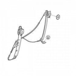 Ridicator electric parbriz stânga față BMW 1 (E81, E82, E88)