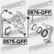 PISTON ETRIER FRÂNĂ FAȚĂ MAZDA FAMILIA BJ 1998-2000 JP GA5R-33-61X