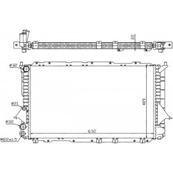 RADIATOR MOTOR AUDI 100 80 1.6-2.5TDI 90-96 4A0121251AD