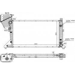 RADIATOR MOTOR AUTOMAT MERCEDES-BENZ, DODGE SPRINTER TOATE 00-06 9015003800