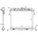 RADIATOR MOTOR AT OPEL OMEGA 1.8 2.0 86-94 1300012