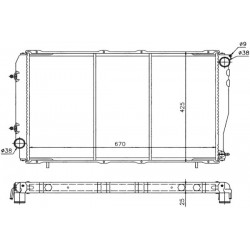 RADIATOR MOTOR AT SUBARU LEGACY 2.2T 89-94 45199AA190