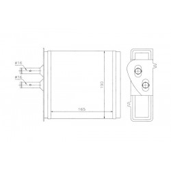 RADIATOR DE ÎNCĂLZIRE FIAT PUNTO BARCHETTA 1.1-1.7TD 93 2879932