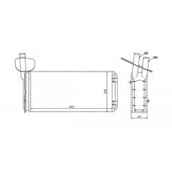 RADIATOR ÎNCĂLZIRE FĂRĂ AC VW T4 90 701819031A
