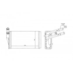 RADIATOR ÎNCĂLZIRE AUDI 80 A4 86 893 819 030 B