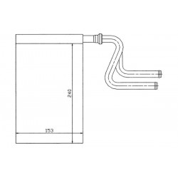 RADIATOR ÎNCĂLZIRE FORD MONDEO TOATE 93-96 6851006