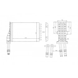RADIATOR ÎNCĂLZIRE RENAULT ESPACE TOATE 97 113312000