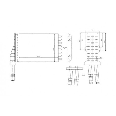 RADIATOR ÎNCĂLZIRE RENAULT ESPACE TOATE 97 113312000