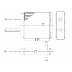 RADIATOR ÎNCĂLZIRE DAEWOO MATIZ 0.8 1.0 98 P96591590