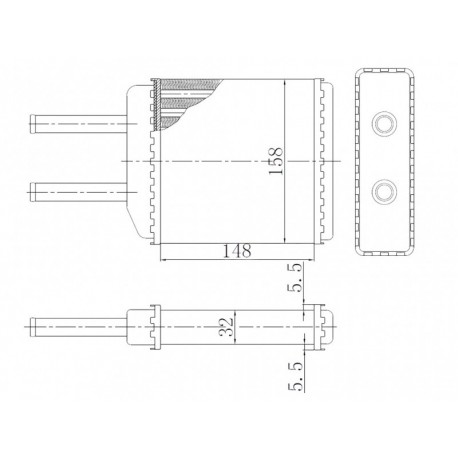 RADIATOR ÎNCĂLZIRE DAEWOO MATIZ 0.8 1.0 98 P96591590