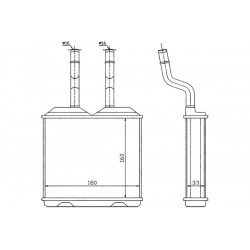 RADIATOR ÎNCĂLZIRE OPEL CORSA TIGRA TOATE MODELELE 93 52463287