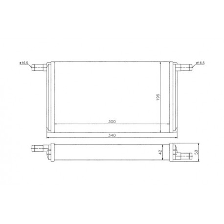 RADIATOR ÎNCĂLZIRE VW LT28 2.4 2.4D TD 75-96 81619206023
