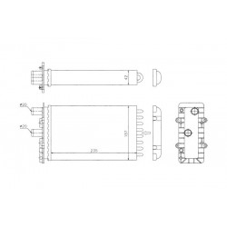 RADIATOR ÎNCĂLZITOR VW T4 1.8-2.8I D 90-03 701820032