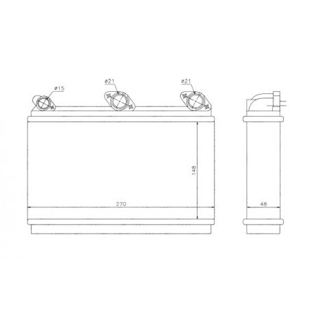 RADIATOR ÎNCĂLZITOR BMW E31 E32 E34 1.8-5.5 2.5TD 86-99 1374365