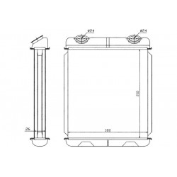 RADIATOR ÎNCĂLZITOR RENAULT LAGUNA TOATE 01 7701206524