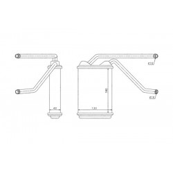 RADIATOR ÎNCĂLZIRE DAEWOO NEXIA ESPERO 1.5 1.5 16V 1.8 94 3059812