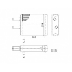 RADIATOR ÎNCĂLZIRE KIA SPORTAGE II TOATE 99-03 0K01161A01A