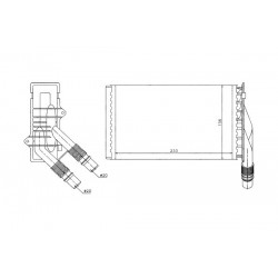 RADIATOR ÎNCĂLZIRE RENAULT KANGOO TOATE 97 7701205538