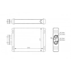 RADIATOR DE ÎNCĂLZIRE VW POLO TOATE 02 6Q0819031
