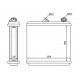 RADIATOR AEROTERMĂ OPEL ASTRA CALIBRA 1.4-2.5I 1.7D TD 91 1618004