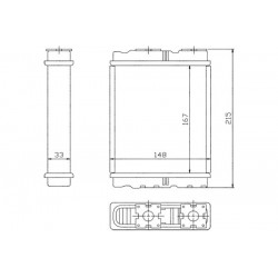 RADIATOR AEROTERMĂ MITSUBISHI COLT LANCER SPACE WAGON, NISSAN SERENA 92 271407F001