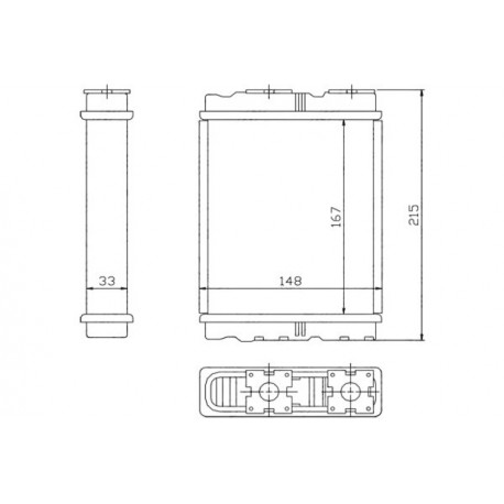 RADIATOR AEROTERMĂ MITSUBISHI COLT LANCER SPACE WAGON, NISSAN SERENA 92 271407F001