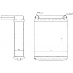 RADiATOR DE ÎNCĂLZIRE MB SPRINTER TOATE MODELELE 95-06 0038353501