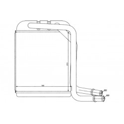 RADIATOR HABITACLU VW T5 03 7H1819031