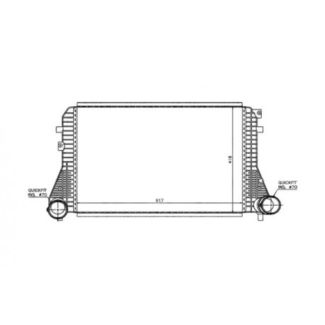 INTERCOOLER AUDI A3, VW GOLF TOURAN CADDY TOATE 03 3C0145805G