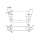 INTERCOOLER VW PASSAT, AUDI A4 A6 1.8T 1.9TDI 95-01 058145805C