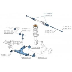 PROTECTOR CREMALIERE DIRECȚIE FĂRĂ SERVODIRECȚIE VW GOLF TOATE 97 191419831B